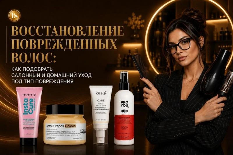 Восстановление поврежденных волос: как подобрать салонный и домашний уход под тип повреждения
